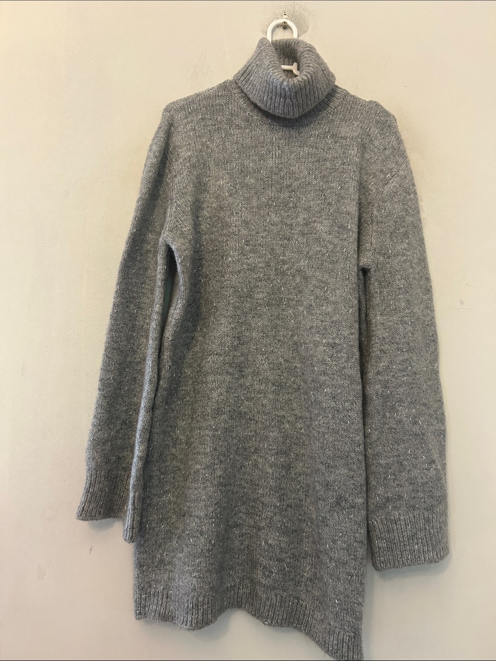 Steve Madden Sparkle Turtleneck Sweater Dress Size M NWT